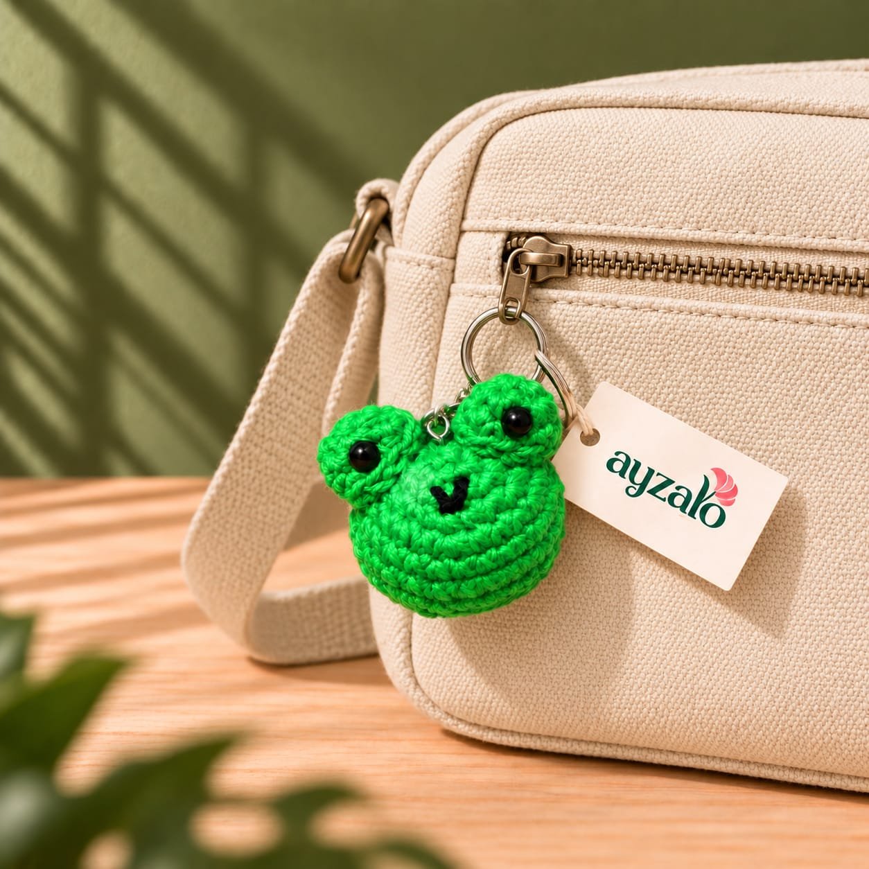 Ayzalo frog keychain lifestyle photo