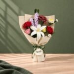 Handcrafted everlasting mixed crochet flower bouquet by Ayzalo