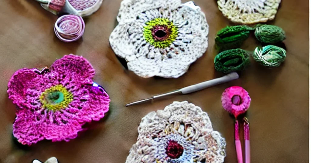 Handmade gifts for her in Pakistan with crochet flowers, charms and keepsake details by Ayzalo