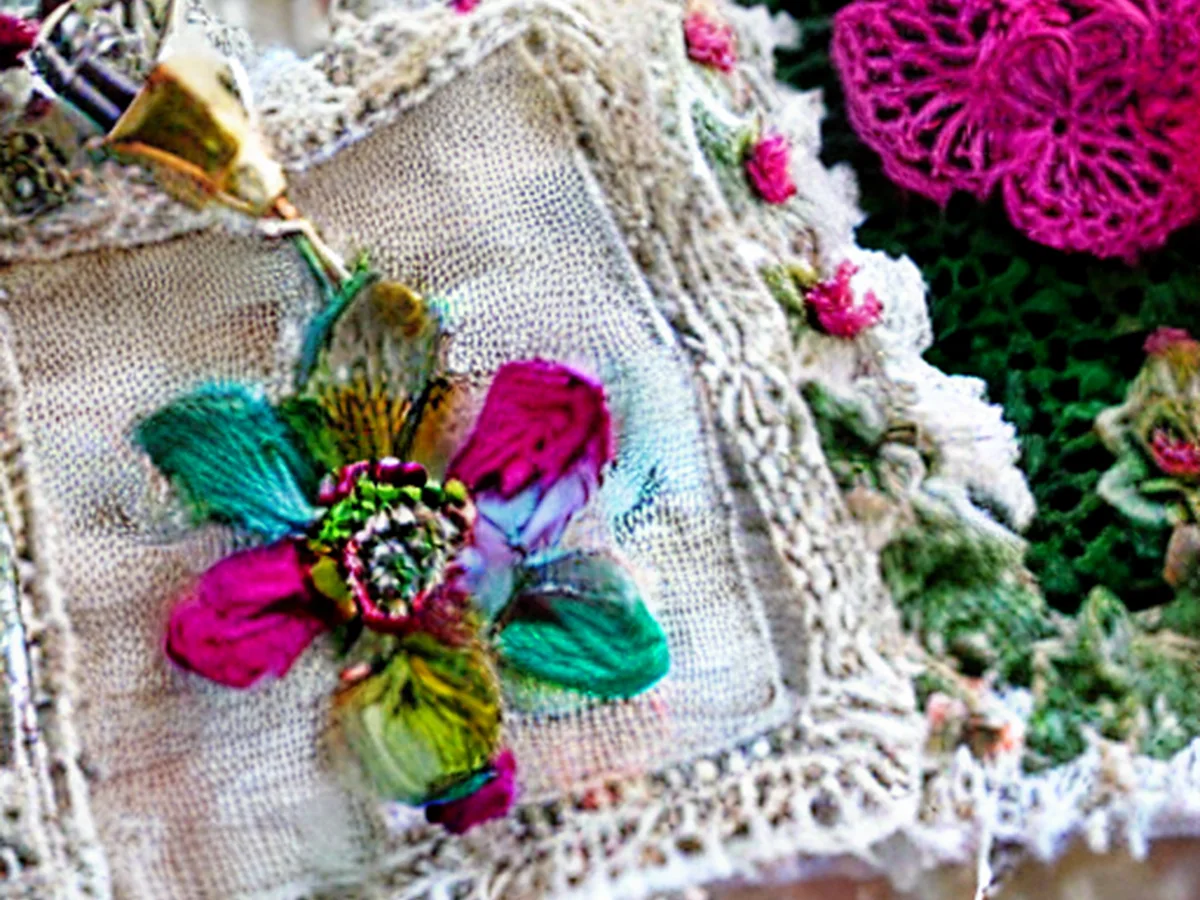 Close-up of handmade crochet and chenille gift ideas for her by Ayzalo