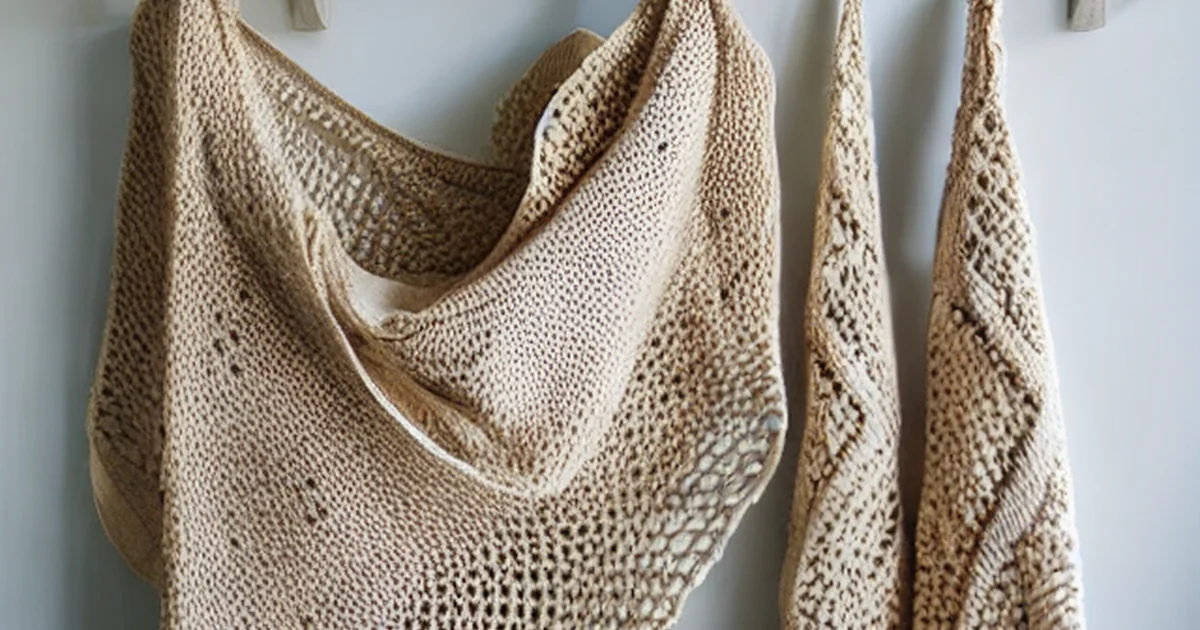 Handmade crochet cardigan care guide showing a folded crochet garment prepared for gentle washing